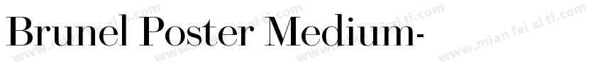 Brunel Poster Medium字体转换